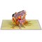 Paper Love 3D Pop Up Card - Floral Thinking Of You Greeting, Perfect for Fall & Just Because - 5" x 7" Cover with Note Tag